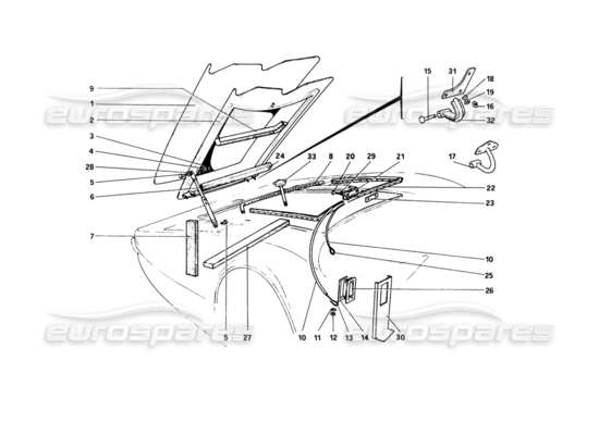 a part diagram from the Ferrari 308 parts catalogue