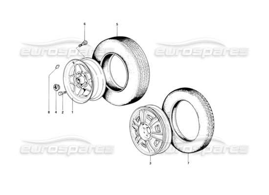 a part diagram from the Ferrari 308 parts catalogue