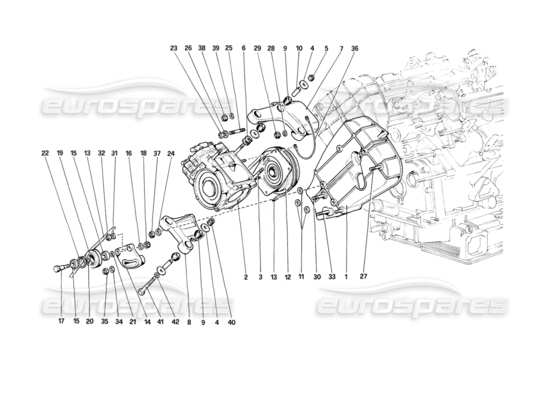 a part diagram from the Ferrari Mondial 8 (1981) parts catalogue