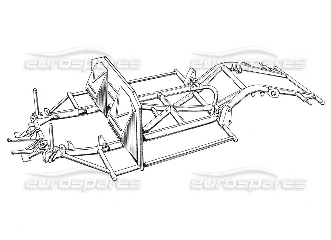 Ferrari 250 GTE (1957) CHASSIS Parts Diagram