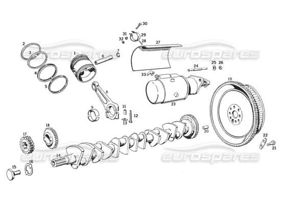 a part diagram from the Ferrari 250 parts catalogue