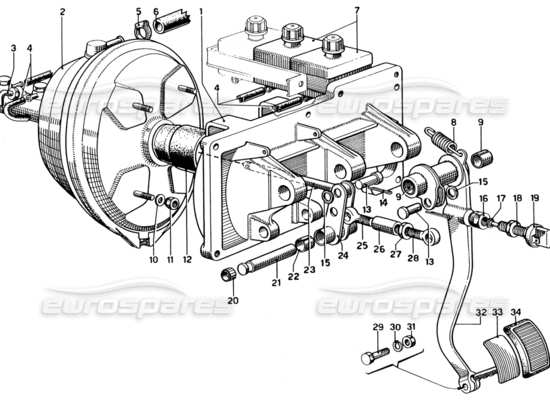 a part diagram from the Ferrari 330 and 365 parts catalogue