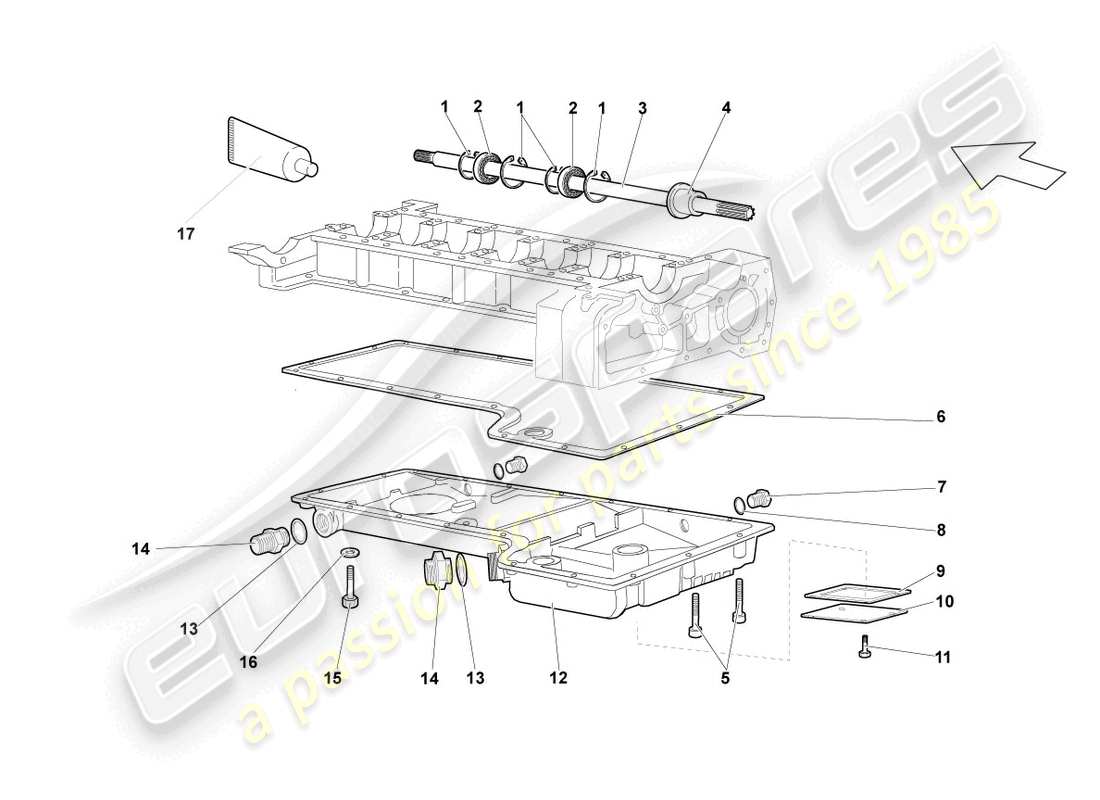 Part diagram containing part number WHT002957