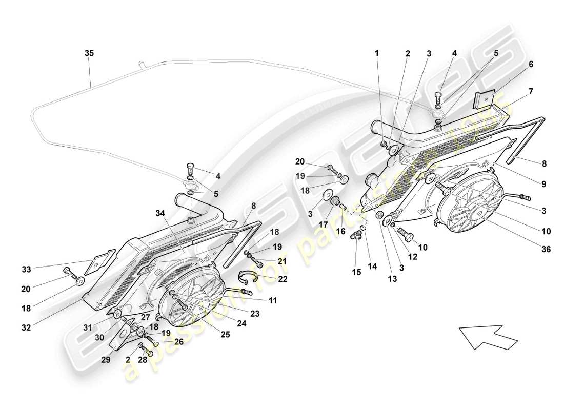 Part diagram containing part number N10536103