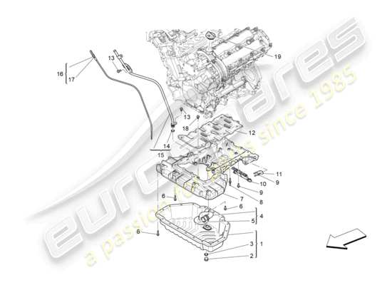 a part diagram from the Maserati Ghibli (2014) parts catalogue