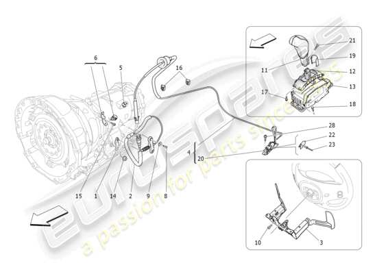 a part diagram from the Maserati Ghibli (2014-2016) parts catalogue