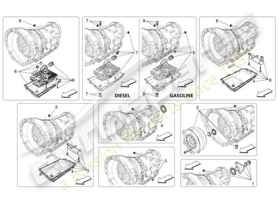 a part diagram from the Maserati Ghibli (2014) parts catalogue