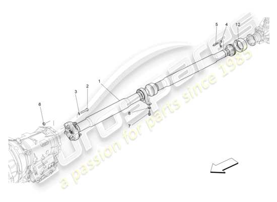 a part diagram from the Maserati Ghibli (2014) parts catalogue