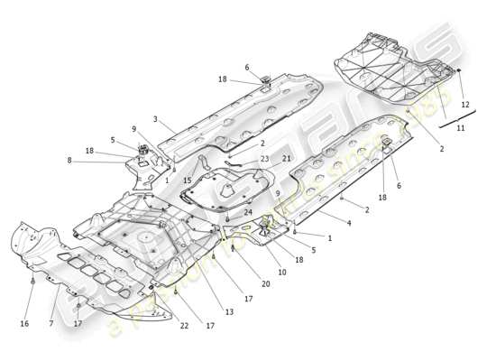 a part diagram from the Maserati Ghibli (2014) parts catalogue