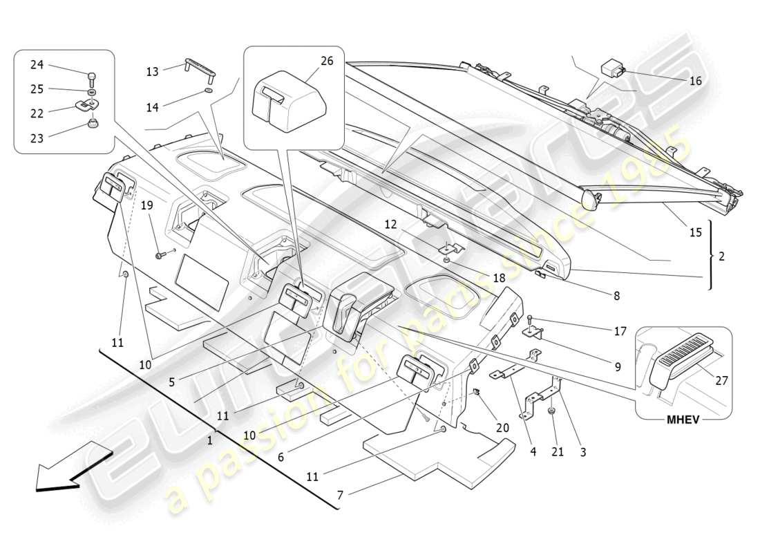 Part diagram containing part number 670042904