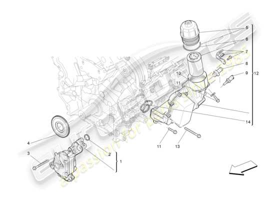 a part diagram from the Maserati Ghibli (2015) parts catalogue