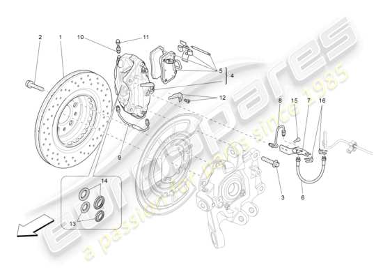 a part diagram from the Maserati Ghibli (2015) parts catalogue