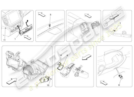 a part diagram from the Maserati Ghibli (2014-2016) parts catalogue