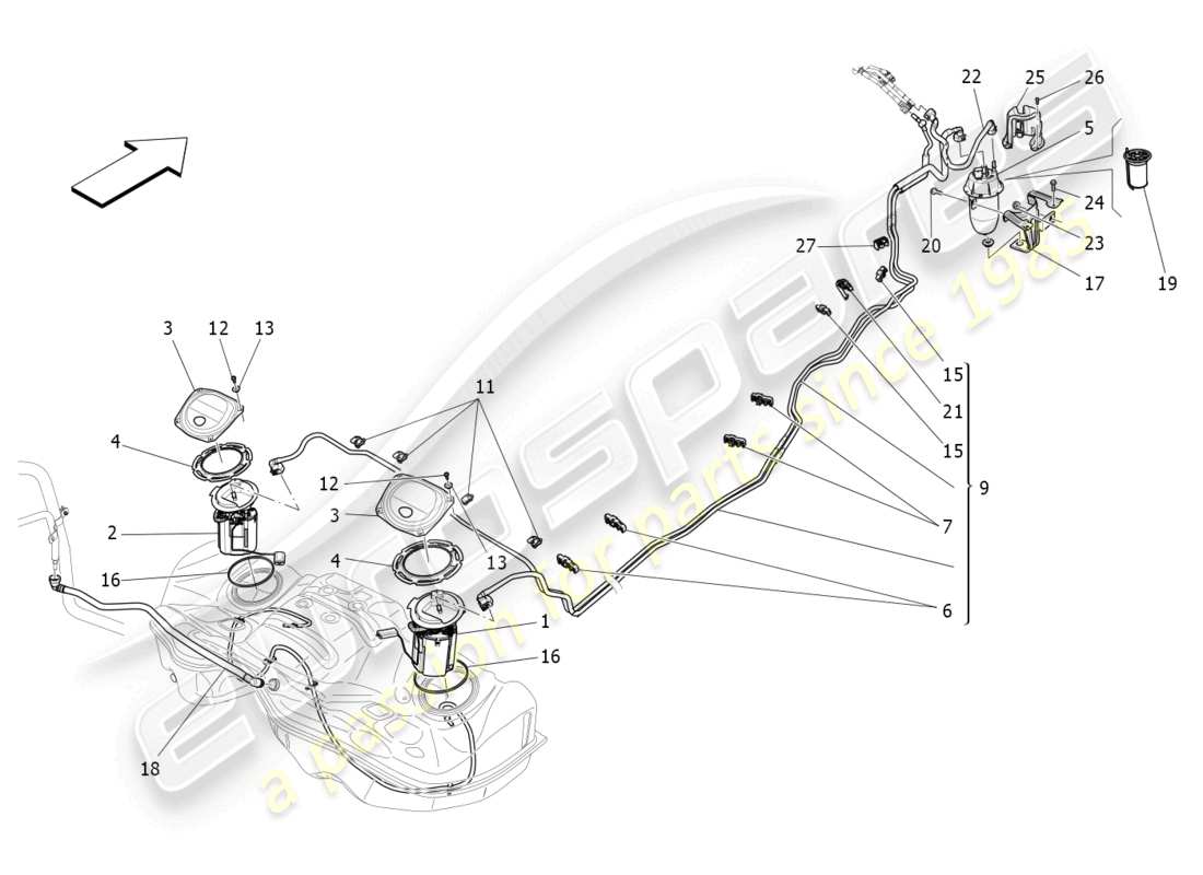 Part diagram containing part number 670030590