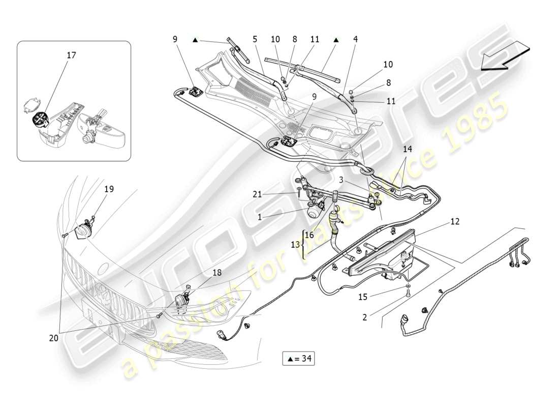 Part diagram containing part number 670038116