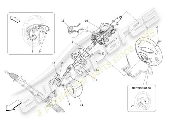 a part diagram from the Maserati Ghibli (2016) parts catalogue