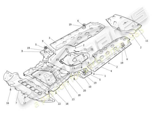 a part diagram from the Maserati Ghibli (2016) parts catalogue