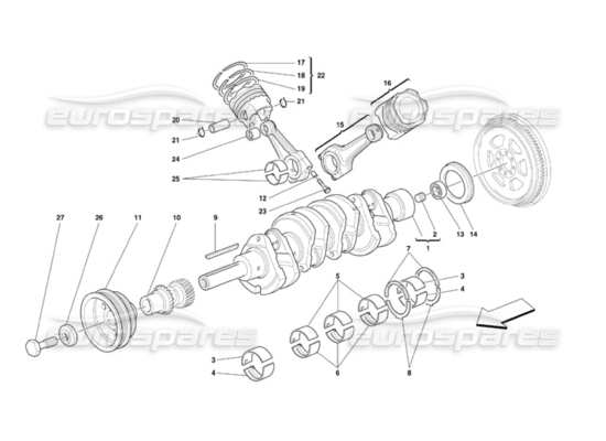 a part diagram from the Ferrari 360 Challenge (2000) parts catalogue