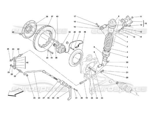 a part diagram from the Ferrari 360 parts catalogue