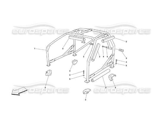 a part diagram from the Ferrari 360 Challenge (2000) parts catalogue