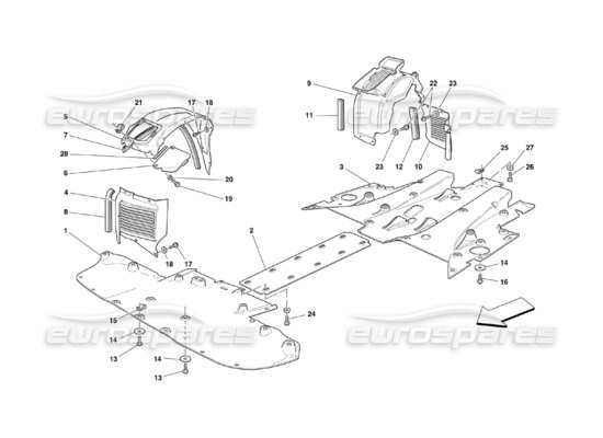 a part diagram from the Ferrari 360 Challenge (2000) parts catalogue