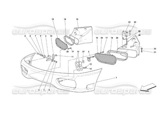 a part diagram from the Ferrari 360 parts catalogue