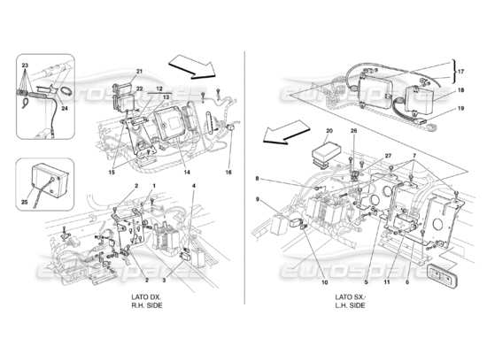 a part diagram from the Ferrari 360 parts catalogue