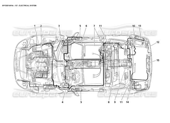 a part diagram from the Maserati 4200 parts catalogue