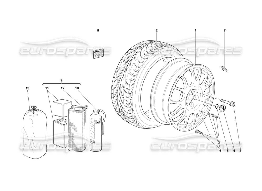 Part diagram containing part number 201340