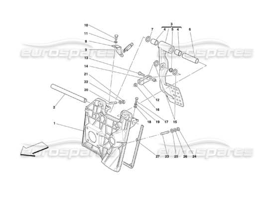 a part diagram from the Ferrari 360 parts catalogue