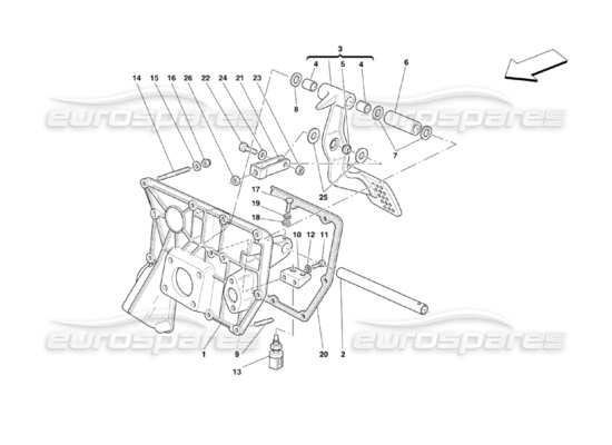 a part diagram from the Ferrari 360 parts catalogue