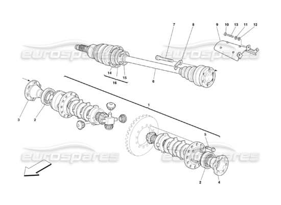 a part diagram from the Ferrari 360 parts catalogue