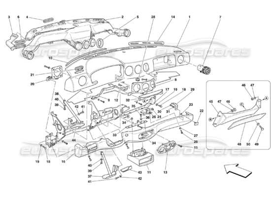 a part diagram from the Ferrari 360 parts catalogue