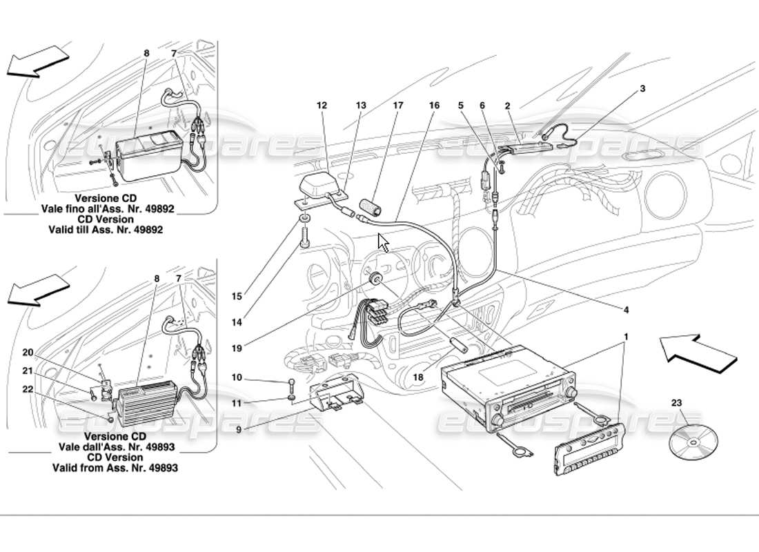 Part diagram containing part number 10389321