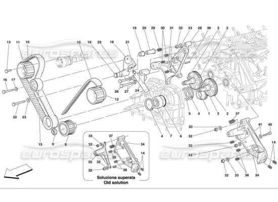 a part diagram from the Ferrari 360 parts catalogue