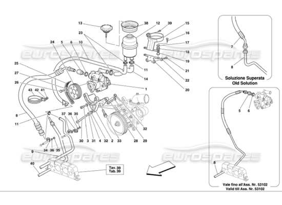 a part diagram from the Ferrari 360 Modena parts catalogue