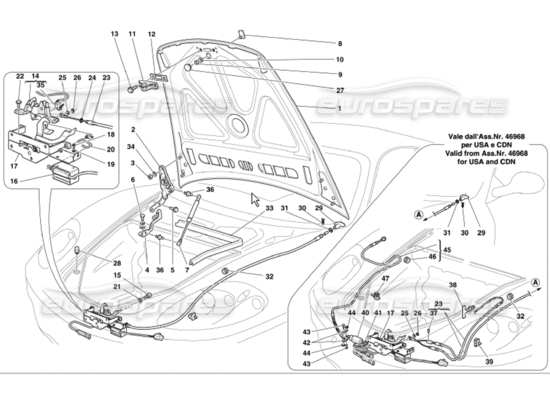 a part diagram from the Ferrari 360 parts catalogue