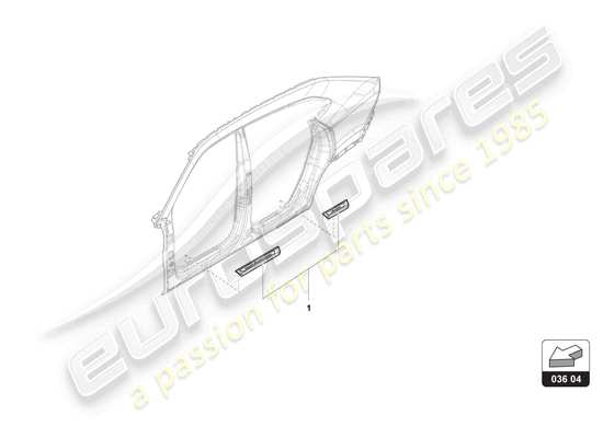 a part diagram from the Lamborghini Urus S (Accessories) parts catalogue