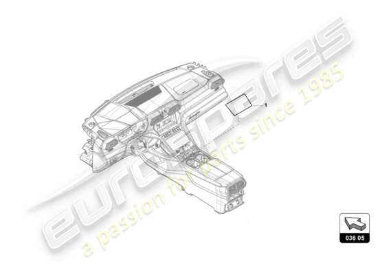 a part diagram from the Lamborghini Urus parts catalogue