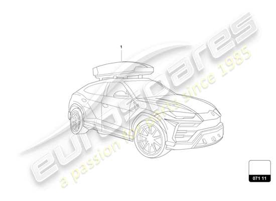 a part diagram from the Lamborghini Urus S (Accessories) parts catalogue