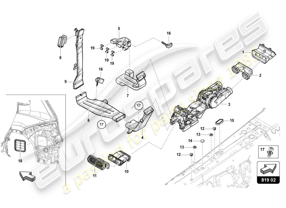 Part diagram containing part number 3D0907543A