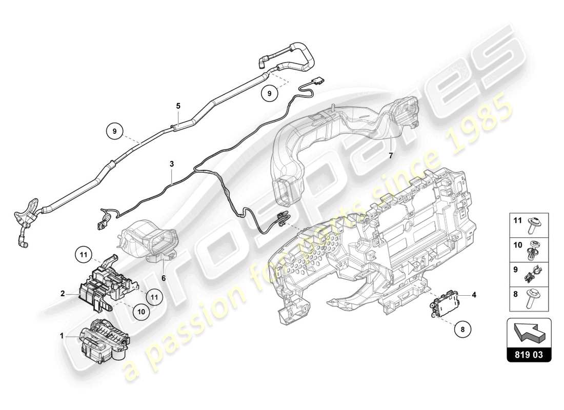 Part diagram containing part number N10671702