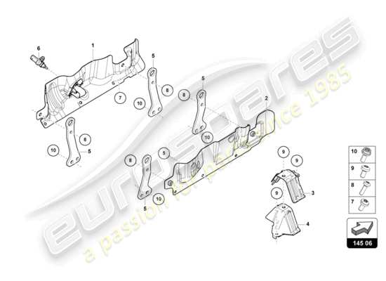 a part diagram from the Lamborghini Urus Performante (2023) parts catalogue