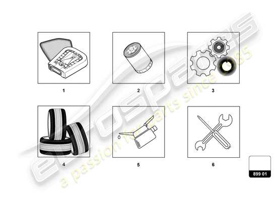 a part diagram from the Lamborghini Urus parts catalogue