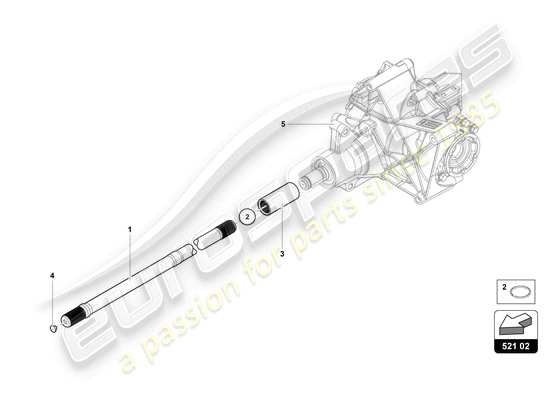 a part diagram from the Lamborghini Countach LPI 800-4 (2022) parts catalogue