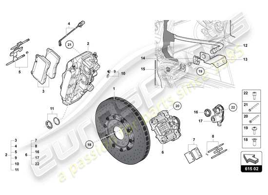 a part diagram from the Lamborghini Aventador LP770-4 SVJ parts catalogue