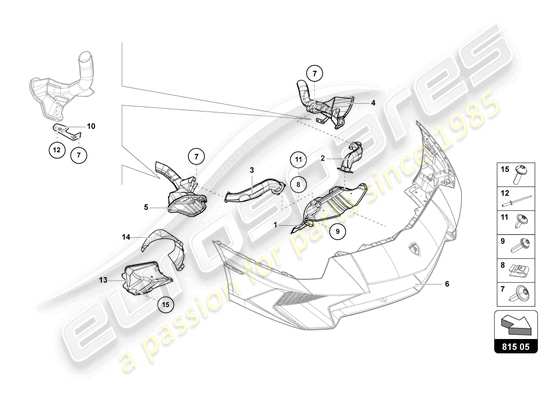 a part diagram from the Lamborghini Aventador LP770-4 SVJ parts catalogue