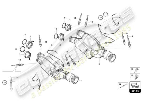 a part diagram from the Lamborghini Aventador LP770-4 SVJ parts catalogue