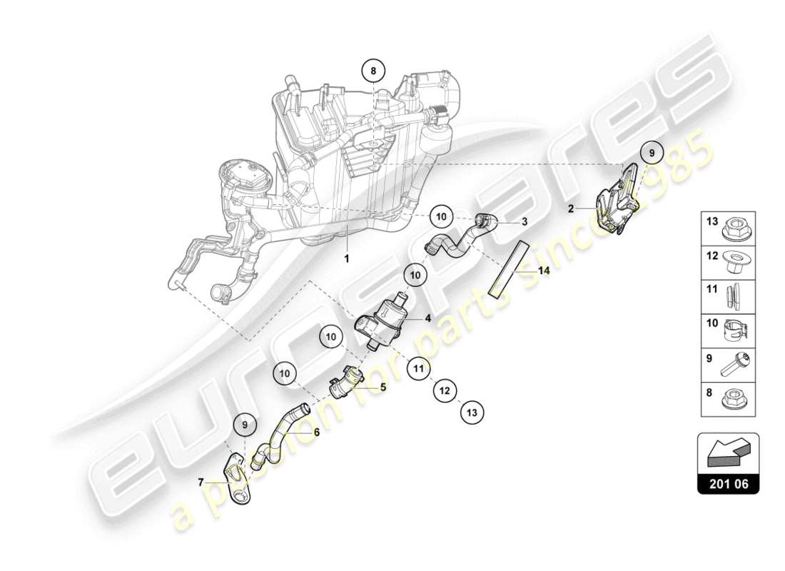 Lamborghini STO (2021) ACTIVATED CHARCOAL CONTAINER Part Diagram