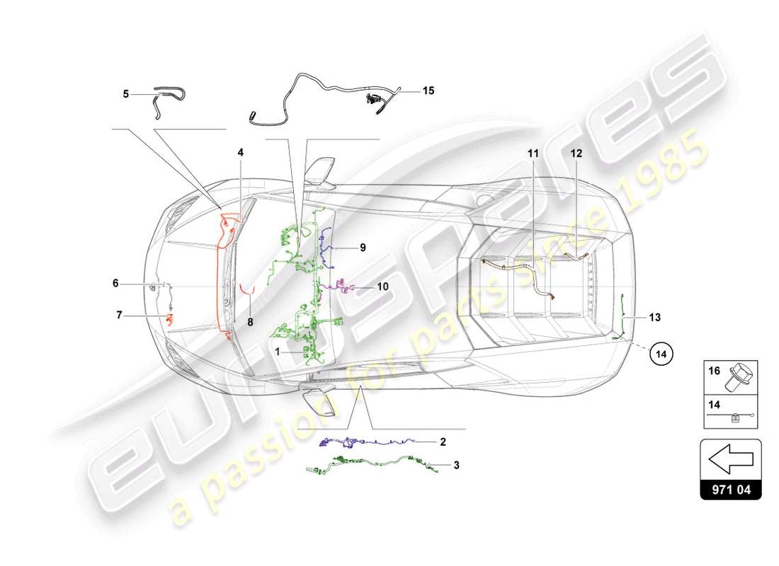 Lamborghini STO (2021) WIRING Part Diagram